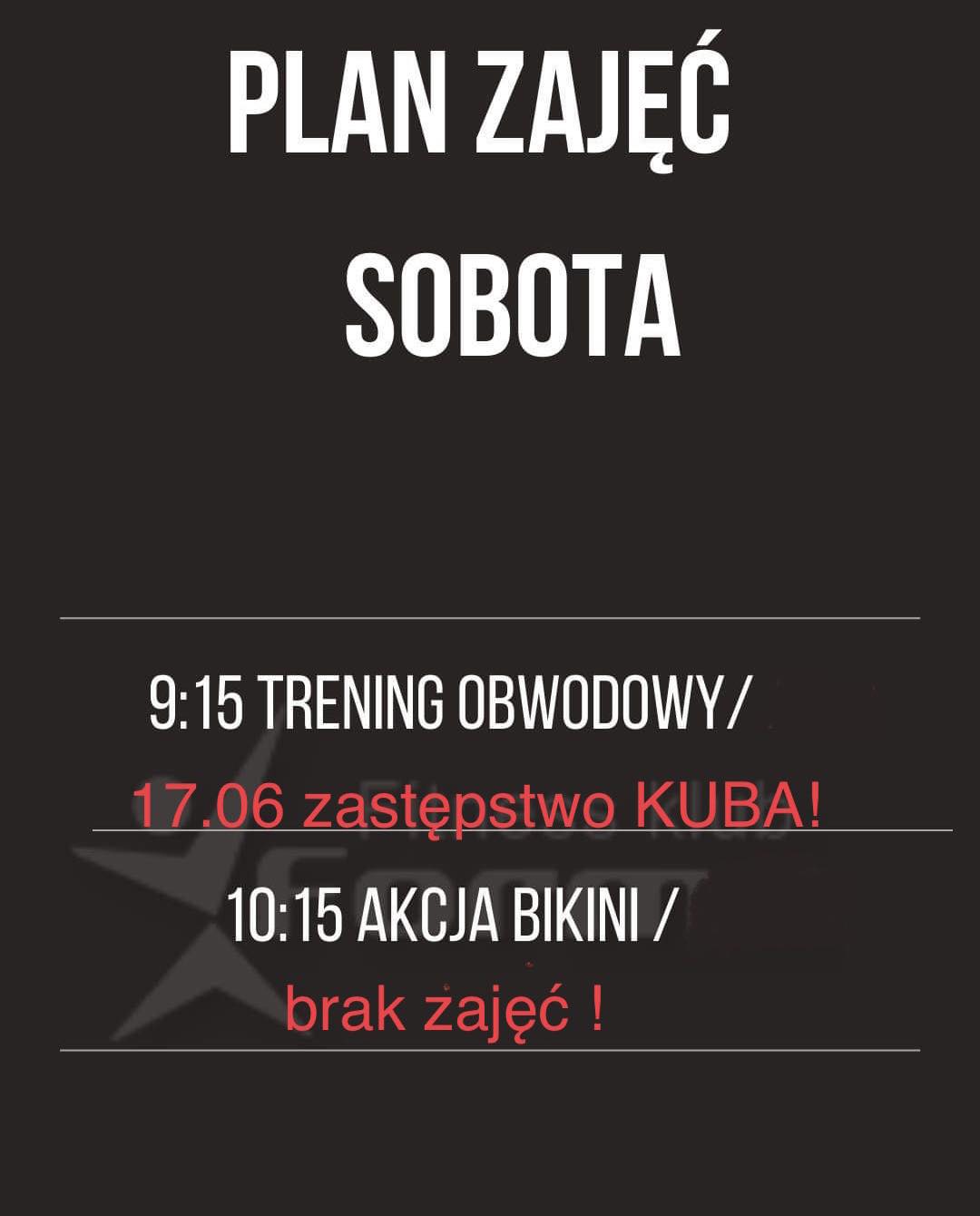 Sobotnia zmiana w grafiku